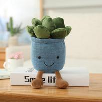 Kawaii Cartoon Sunflower Plush Doll Potted Plant Tulip Succulent Hyacinth Cactus Plush Toy Home Decor Gift For Boys And Girls see choose option