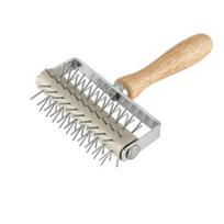 New Pizza Dough Docker Stainless Steel Pizza Roller with Spikes Multipurpose Pastry Dough Docker Sturdy Pizza Docking Tool