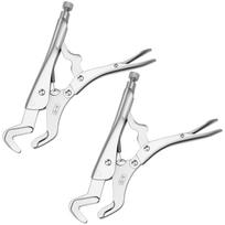 2 vnt. daugiafunkcinės replės rankinis įrankis, fiksavimo replės anglinio plieno metalo apdirbimui, 6–32 mm reguliuojamos lenktų žandikaulių replės priežiūrai