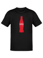 Officially Licensed Coca-Cola Classic Red Bottle Graphic Logo Men's T-shirt 4XL