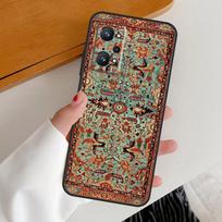 Persian Carpet Floral Pattern For Realme 15 GT7 Pro GT6 10 11 12 13 14 Pro Plus C65 C67 C63 C61 C51 C53 C35 C75 C55 Case Realme C61