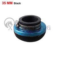 Universal 28/32/35/38/42/45/50/54/58MM Mushroom Foam Air Filter Sponge Cleaner For 2 Stroke Engine Pocket Bike Mini Moto Lawn mo 35MM Black