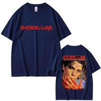 90s Horror Movie Scream Vintage Graphic T-shirts Billy Loomis Print T-shirt We All Go A Little Mad Billy Halloween Men T Shirts S įvairiaspalvis