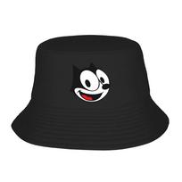 Felix The Cat Bucket Hat  Hawaii FisherUnisex Caps For Unisex Fashion Vacation Visor Hats Foldable Printed Cap One Size