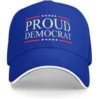 Proud Democrat Political Baseball Cap Polyester Adjustable Casual Unisex Hat Adjustable