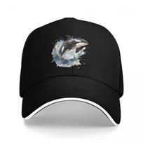 Unisex Baseball Hats Orca Aquatic Sea  Outdoor Streetwear Summer Sports Baseball Caps Hip Hop Cap Casquette Polychromatic Hats One Size