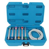 Bleed Brake Fluid Spanner Kit Brake Bleeding Wrenches Efficient Bleeding High Hardness Silicone Hose with Storage Box for Car