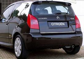 Citroen C2 Jm 03-14 Chromuota Juosta Ant Bagazines Dangcio Tiuningas