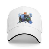 Pixelated Fish Frutiger Aero Baseball Caps Hip Hop  Sandwich Cap Unisex Style Polyester Headwear Activities One Size