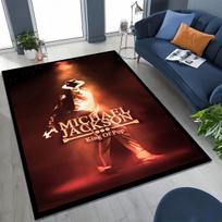 Madingas MJ Michael Jackson Pop Karaliaus meno kilimas miegamojo svetainės sofos namų durų kilimėlio dekorui, didelis neslystantis vaikų grindų kilimėlis 40x60cm( 15x23in )