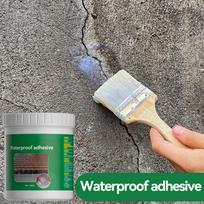 Waterproof Coating Sealant Agent Transparent Invisible Paste Glue  Adhesive Repair Home Roof Bathroom 500ml 1.5 inch brush