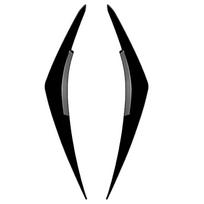 Carbon Fiber Car Headlight Eyebrows Eyelid ABS Gloss Black  Eyebrow For Subaru WRX STI VB + Auto Exterior Accessories Gloss Black