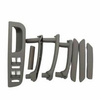 8Pcs Grey  Set Interior Door Pull Grab Handle With Trim Cover For 98-2005 VW Passat B5