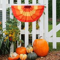 Fall Bunting Flag Bulk Fan Flag For Outside Fall Hanging Banner For Thanksgiving Halloween Thanksgiving Table And Runners (Orange,One Size) oranžinė