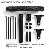 ENLEE Bicycle Fender Gravel Flat Handle Road Car Melon Car Front and Rear Common Gear Plate with Tail Quick Removal One-pack