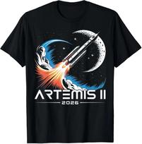 Artemis II Launch to The Moon 2026 T-Shirt S