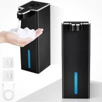 1 Pack Automatic Foaming Soap Dispenser, 440ml Wall Mount Touchless 4 Gear Adjustable Electric Soap Dispenser, USB Rechargeable juoda