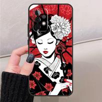 Japanese Art Kimono Tattoo For Samsung Galaxy A17 A37 A57 A53 A33 A13 A32 A52 A16 A36 A56 A55 A35 A15 A54 A34 A14 Case Samsung A24 4G