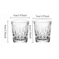 Cocktail Glass Crystal Glass Whisky Glass Wine Glass Light Luxury High-end Water Cup Beer Glass Whiskey Glass Gifts for Friends 2pcs