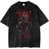 Berserk Guts Anime Vintage TShirt  Mens Graphic Tee for Fans Mens  Summer Fashion Oversize Street Harajuku YK Clothing S