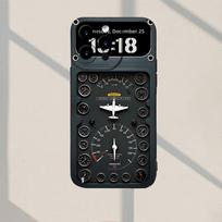 Aircraft instrument panel pattern phone case suitable for iPhone 17 16 15 14 13 12 11 Pro/Max/Plus anti drop and shockproof iPhone 14Plus