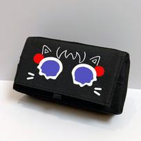 Genshin Impact Wanderer Scaramouche High Capacity Canvas Flip Pencil Case Anime Cosplay Stationery Gift
