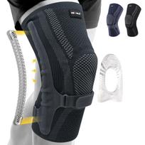 NEENCA Knee Brace with Patella Pad & Side Stabilizers,Knee Compression Sleeve Support for  Women and Men ACL/PCL, Running Sports XL juoda