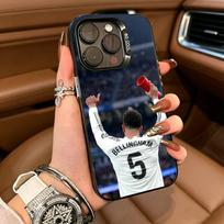 Jude Football B-Bellingham 5 For iPhone 17 16 15 14 13 12 11 Pro Max XS  17 Air Silicone Colored Silver Bumper Cover iPhone13ProMax