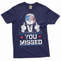 Men's You Missed Shirt Donald Trump Tee Shirt DJT Shirt Mens Womens Tees Top Trump 2024 Election Tee L