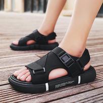 For fashion and leisure open-toe breathable beach Velcro men's drag cool beach shoes factory wholesale Size 36