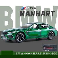 1/24 Scale M8 Diecast automobilio modelio žaislas, patraukiama atgal žaislinė transporto priemonė su garsu ir šviesa vaikams, mažiems berniukams, mergaitėms, dovanų kolekcija 1/24-21x8.5x6.5 cm žalia