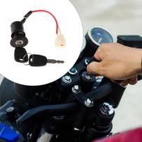 E dviračio maitinimo užraktai išjungimo jungiklio užrakinimo uždegimo raktelis 3 cable black