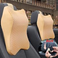 Automobilinės sėdynės galvos atrama, kaklo atrama, pagalvėlė, ergonomiška automobilinė kaklo pagalvė, patvari atminties putų automobilinės sėdynės kaklo atrama smėlis