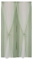 Sunny Day Fabric Green Noren Approximately 85cm Wide x 150cm Sabrina Curtain with Green Curtain, Long, Double-Layered Tassels, 100% Cotton, žalia