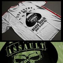 Combat t-shirt military Infantryman Infantry Platoon Warrior U.S. Flag tee 3XL