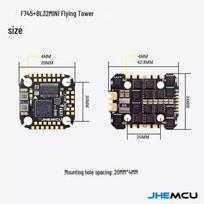 DIATONE F722 NOXE Flight Controller & AM32 60A Mini ESC FPV Drone Stack