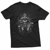 Surreal Psychedelic Visionary Trippy Eye Artwork T-Shirt XL