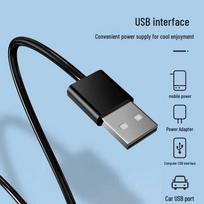 deli USB Desk & Clip-on Mini Silent Fan balta spalva