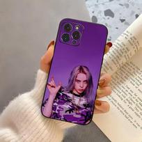 Banana Singer B-BillieS E-Eilish  Phone Case For iPhone 17,16,15,14,13,12,11 Plus,Pro Max,XS,Soft Silicone Black Cover iPhone17