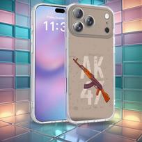 Ak-47 King of Guns Phone Case For iPhone 16,14,11,17,13,15,12,Air,Plus,Pro,Max,E,Mini Frosted for MagSafe Magnetic Wireless iPhone12mini
