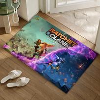 Shooter game R-ratchet and C-clank Floor Mat Soft Flannel Non-Slip Door Mat - Thickened Rug for Living Room Home Decor 40x60cm