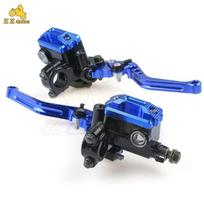Motorcycle Handlebar Master Cylinder Levers Handle Hydraulic Brake Pump Clutch mėlyna