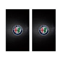 For Alfa Romeo 4C 159 166 Spider Giulia 156 Mito GT Car Stickers B-Pillar Center Column Decoration Cover Decals Auto Accessorie