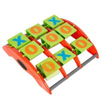 Tic Tac Toe Toss Game for Kids with 3x3 Grid and Rotating Game Board for Outdoor Indoor Use Fun Target Throwing Activity
