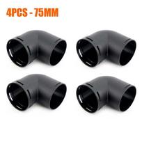 4pcs Air Vent Outlet Parking Diesel Heater Ducting L - 75MM Piece Elbow Bend Pipe Exhaust Connector For Car Truck Camper juoda