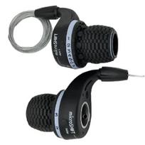 Microshift Twist MTB Cycling Bike Left & Right Twist Grip Gear Shifters 3X7 Speeds Trip DIP Compatible for Shimano Shifters 3 Speed Left Shift
