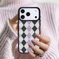 Argyle Pattern Phone Case For Apple iPhone 17 Air 16E 15 14 Plus 13 12 11 Pro Max Mini Funda Cover iPhone 14 Plus