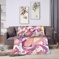 Haru Urara Uma Musume Blanket Velvet Printed  Portable Warm Throw Blankets for Bed Car Rug Piece 150x200cm
