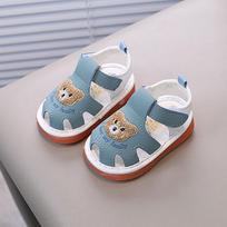 Baby Summer Toddler Soft Sole Shoes With Velcro Closure For Boys And Girls 16 žalia