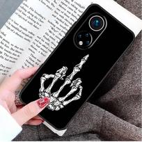 Skeleton Middle Finger Case For Honor Magic 8 5 6 7 Lite Honor 200 400 Pro 50 70 90 X9d X9b X9c X9a X8c X8b Win RT Honor 200